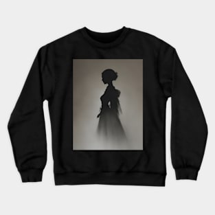 Black Shape of a Woman Crewneck Sweatshirt